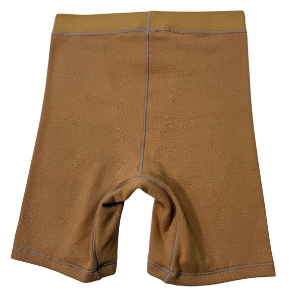SKIMS Pointelle Logo Boxer Shorts NEW Ochre XS - Picture 2 of 8